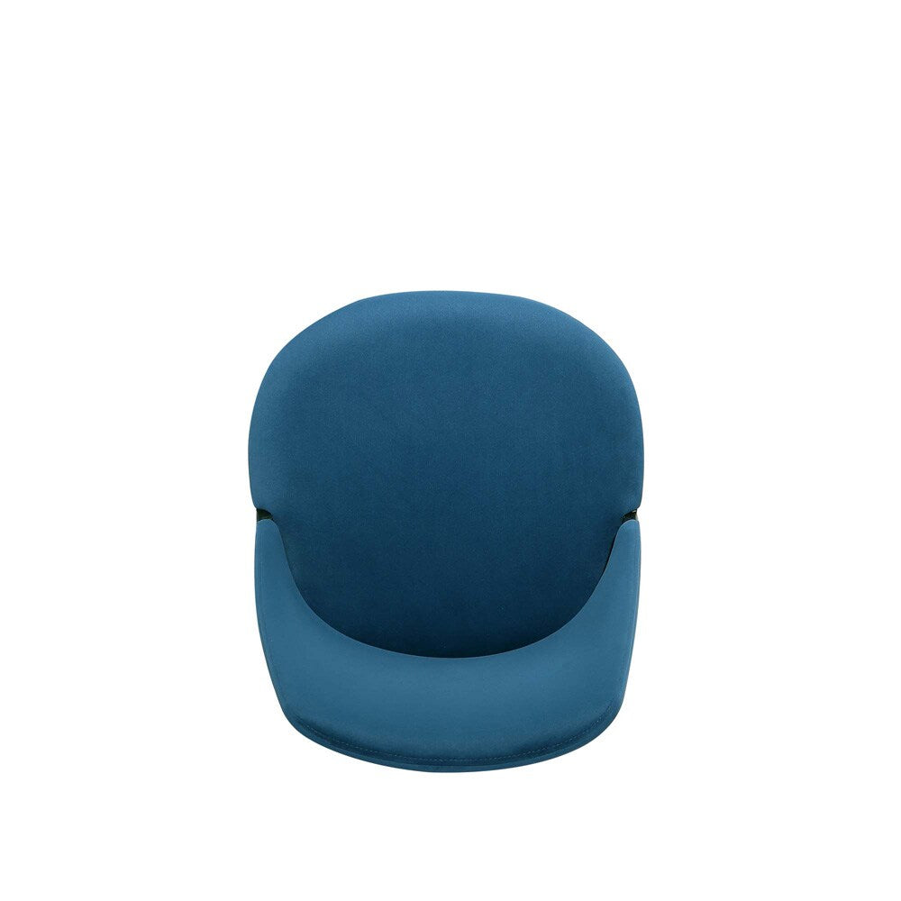 Manhattan Comfort - Kara Velvet Dining Chair with Beech Wood Legs in Blue - Set of 4 - 2-DC057-BL veiw 7