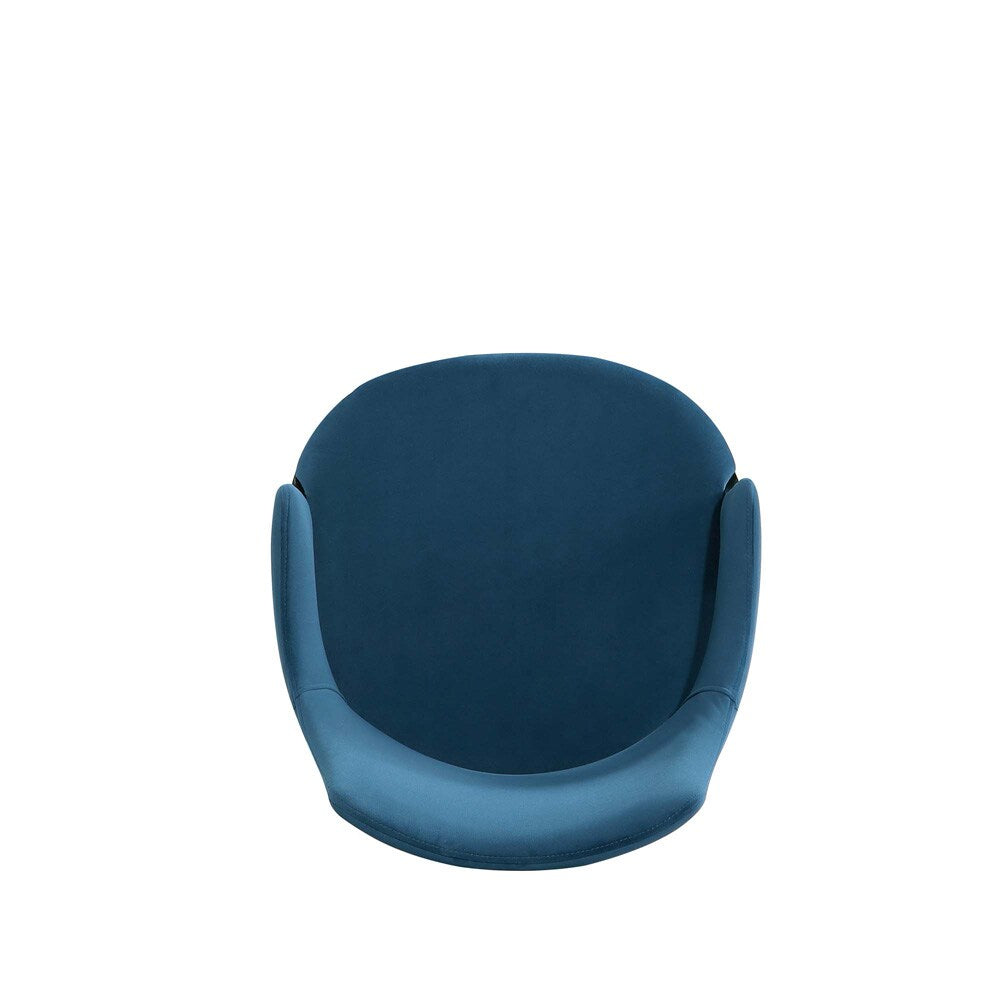 Manhattan Comfort - Kara Velvet Dining Arm Chair with Beech Wood Legs in Blue - Set of 2 - 2-DC057AR-BL veiw 6
