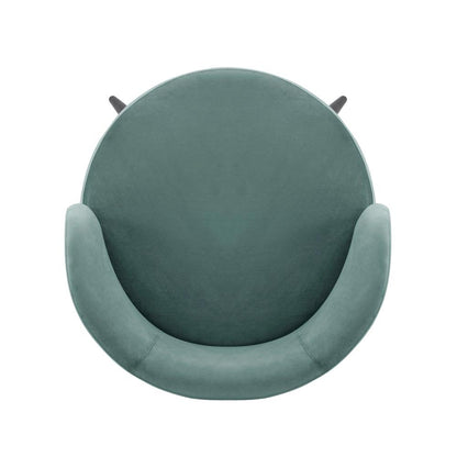 Manhattan Comfort - Kaya Velvet Dining Chair with Elm Wood & Metal Legs in Mint Green - Set of 2 - 2-DC080-MG veiw 4