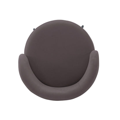 Manhattan Comfort - Kaya Velvet Dining Chair with Elm Wood & Metal Legs in Grey - DC080-GY veiw 4