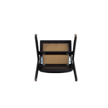 Manhattan Comfort - Lambinet Dining Folding Chair in Black and Natural Cane - Set of 4 - 2-DCCA07-BK veiw 7