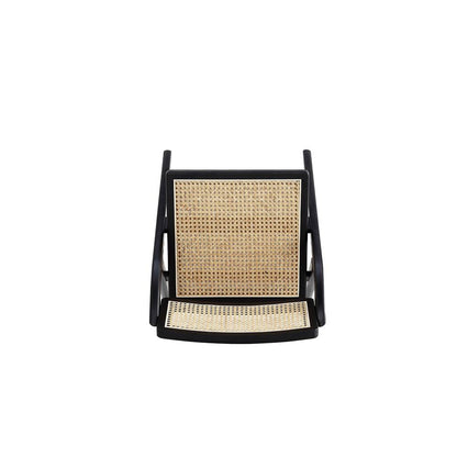 Manhattan Comfort - Lambinet Dining Folding Chair in Black and Natural Cane - Set of 2 - DCCA07-BK veiw 6