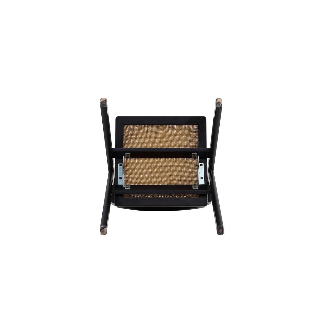 Manhattan Comfort - Lambinet Dining Folding Chair in Black and Natural Cane - Set of 2 - DCCA07-BK veiw 7