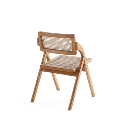 Manhattan Comfort - Lambinet Dining Folding Chair in Nature - Set of 2 - DCCA07-NA veiw 5