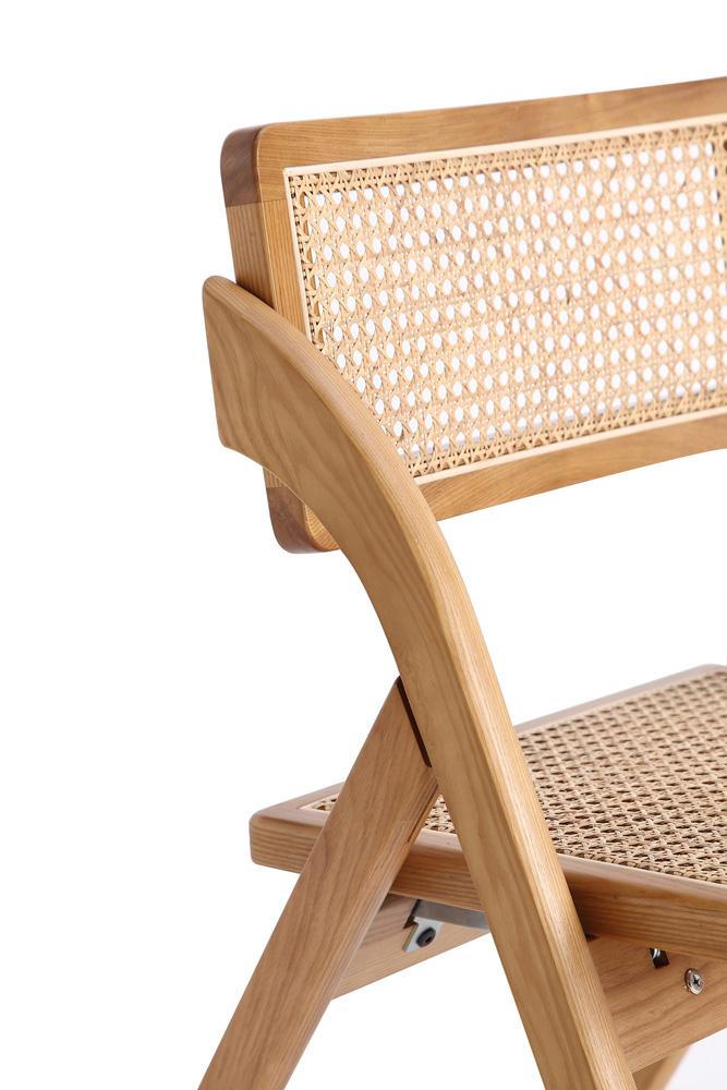 Manhattan Comfort - Lambinet Dining Folding Chair in Nature - Set of 2 - DCCA07-NA veiw 10