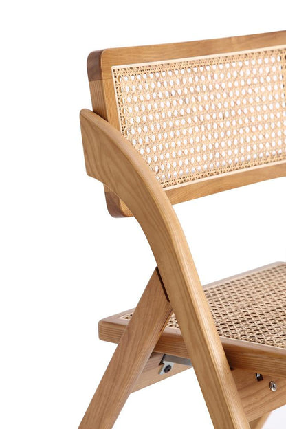Manhattan Comfort - Lambinet Dining Folding Chair in Nature - Set of 2 - DCCA07-NA veiw 10