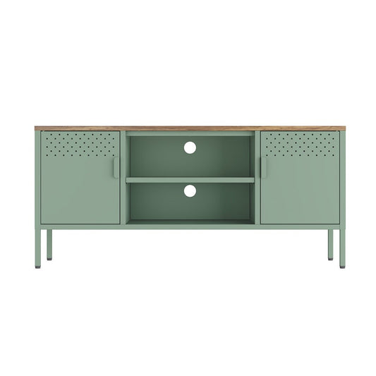 Manhattan Comfort - Landen 47 TV Stand with 6 Fixed Shelves in Green - TV010-GR veiw 1