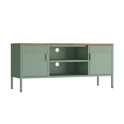 Manhattan Comfort - Landen 47 TV Stand with 6 Fixed Shelves in Green - TV010-GR veiw 3