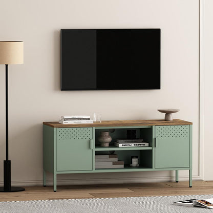 Manhattan Comfort - Landen 47 TV Stand with 6 Fixed Shelves in Green - TV010-GR veiw 10