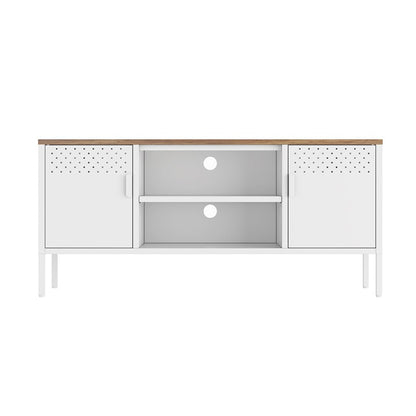 Manhattan Comfort - Landen 47 TV Stand with 6 Fixed Shelves in White - TV010-WH veiw 1