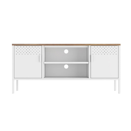 Manhattan Comfort - Landen 47 TV Stand with 6 Fixed Shelves in White - TV010-WH veiw 1