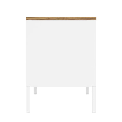 Manhattan Comfort - Landen 47 TV Stand with 6 Fixed Shelves in White - TV010-WH veiw 5
