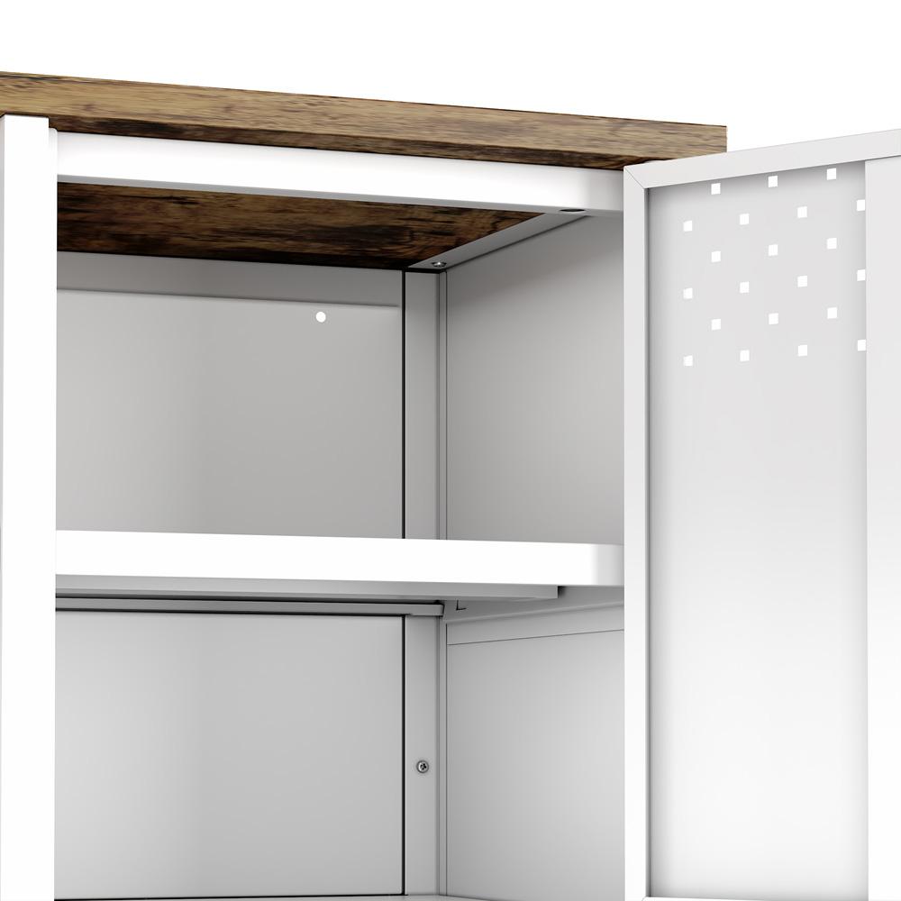 Manhattan Comfort - Landen 47 TV Stand with 6 Fixed Shelves in White - TV010-WH veiw 7