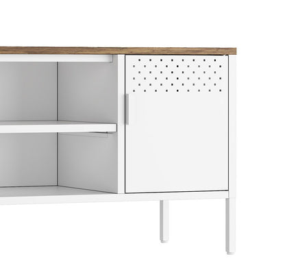 Manhattan Comfort - Landen 47 TV Stand with 6 Fixed Shelves in White - TV010-WH veiw 8