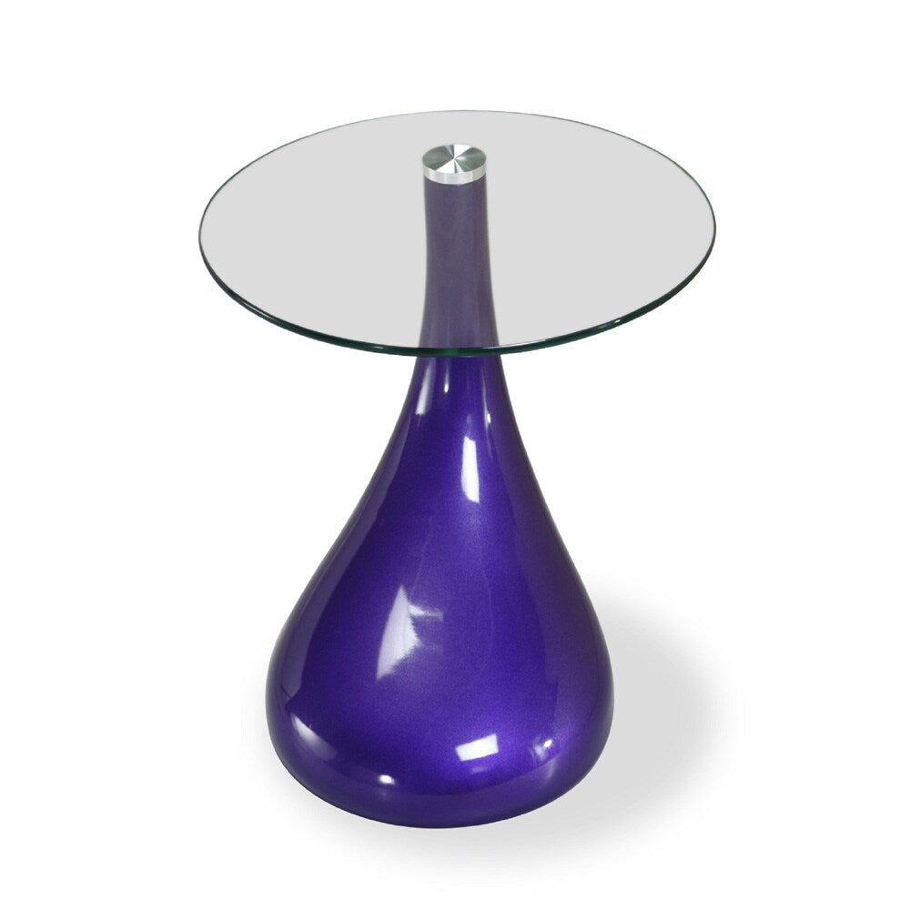 Manhattan Comfort - Lava Accent Table with ABS Legs in Purple - ET003-PL veiw 1