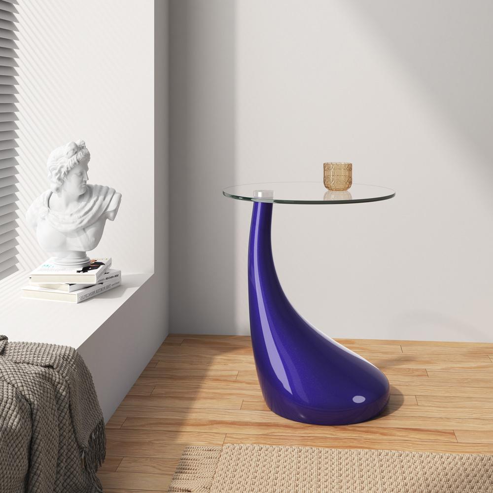 Manhattan Comfort - Lava Accent Table with ABS Legs in Purple - ET003-PL veiw 2