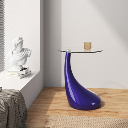 Manhattan Comfort - Lava Accent Table with ABS Legs in Purple - ET003-PL veiw 2