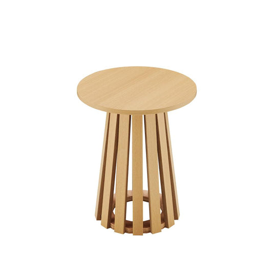 Manhattan Comfort - 2-Piece Layla Coffee and End Table with MDF Legs in Natural Oak - 2-CTET1912-NA veiw 2