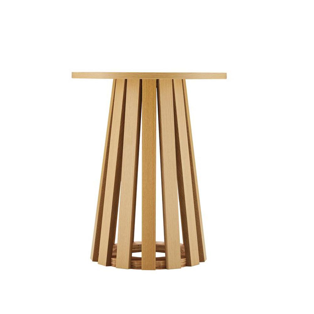 Manhattan Comfort - 2-Piece Layla Coffee and End Table with MDF Legs in Natural Oak - 2-CTET1912-NA veiw 4