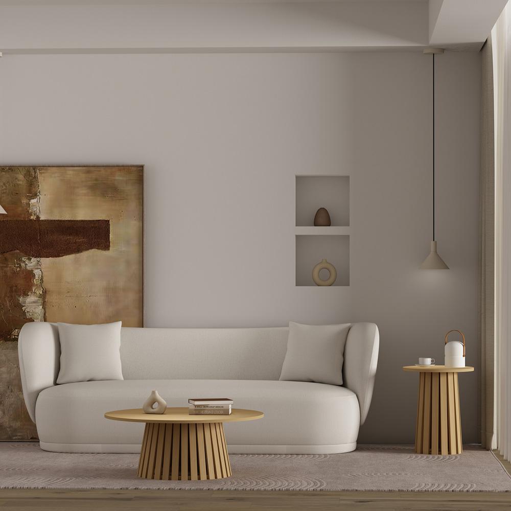 Manhattan Comfort - 2-Piece Layla Coffee and End Table with MDF Legs in Natural Oak - 2-CTET1912-NA veiw 12