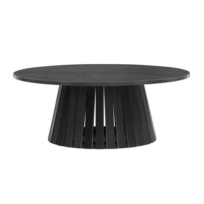 Manhattan Comfort - Layla Coffee Table with MDF Legs in Black - CT019-BK veiw 1