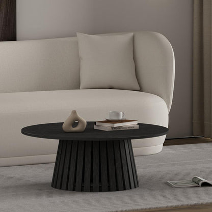 Manhattan Comfort - Layla Coffee Table with MDF Legs in Black - CT019-BK veiw 7