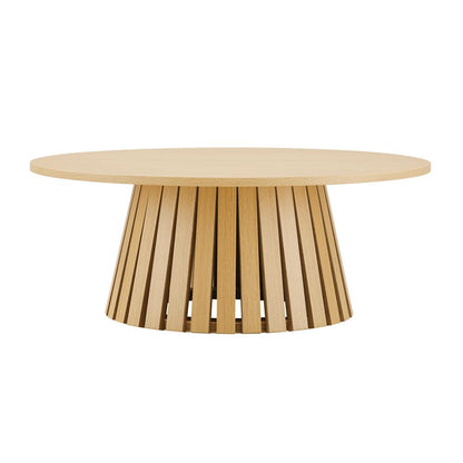 Manhattan Comfort - Layla Coffee Table with MDF Legs in Natural Oak - CT019-NA veiw 1