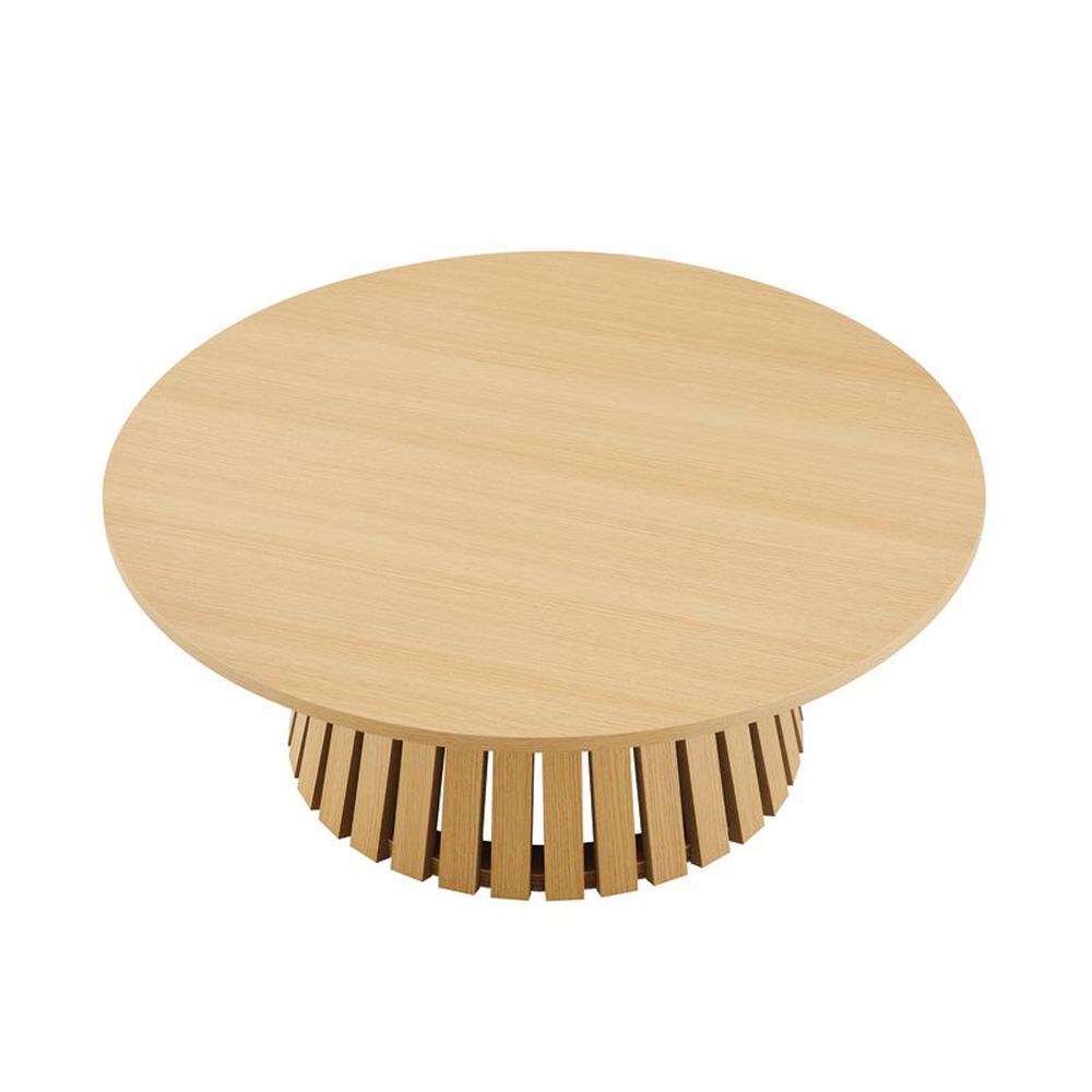 Manhattan Comfort - Layla Coffee Table with MDF Legs in Natural Oak - CT019-NA veiw 3