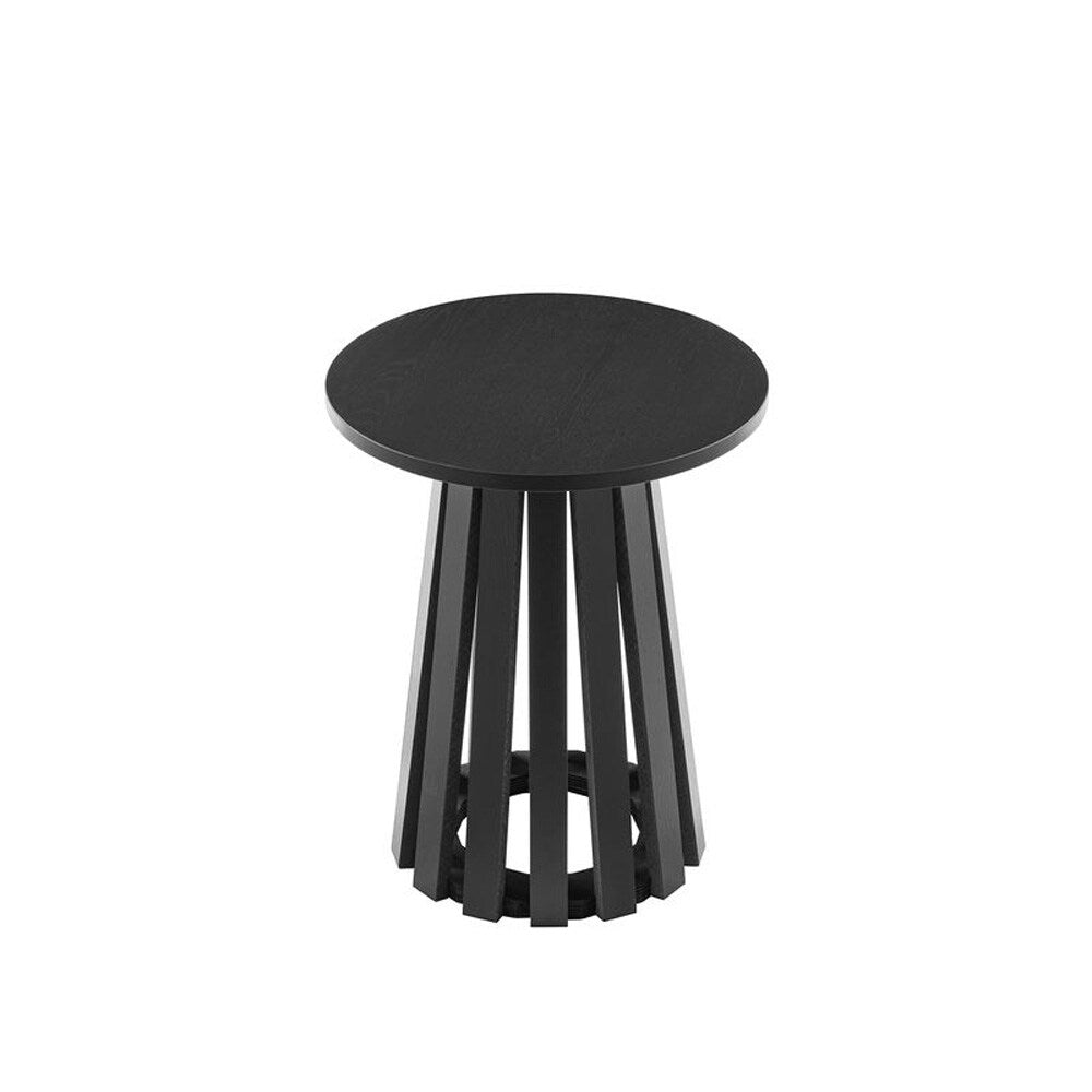 Manhattan Comfort - Layla End Table with MDF Legs in Black - Set of 2 - 2-ET012-BK veiw 3