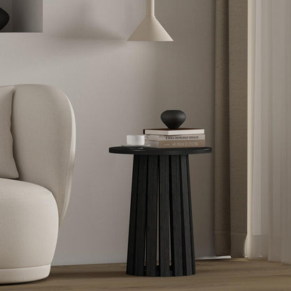 Manhattan Comfort - Layla End Table with MDF Legs in Black - ET012-BK veiw 7