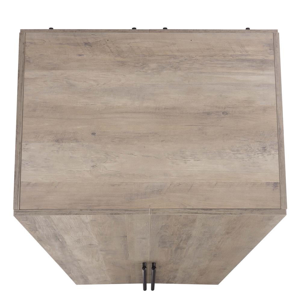 Manhattan Comfort - Lee Wardrobe Closet 1.0 with 4 Drawers in Rustic Grey - Set of 2 - 2-WC001-GY veiw 4