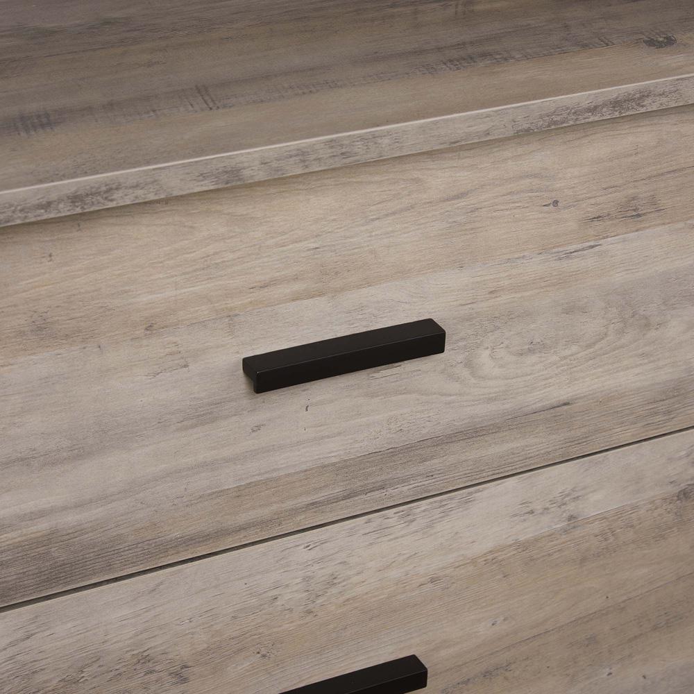 Manhattan Comfort - 2-Piece Lee Wardrobe Closetwith 2 Drawers in Rustic Grey - 2-WC0013-GY veiw 6