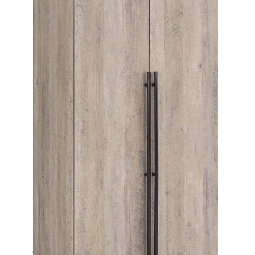 Manhattan Comfort - Lee Wardrobe Closet 2.0 with 4 Full Extension Drawers in Rustic Grey - Set of 2 - 2-WC002-GY veiw 8