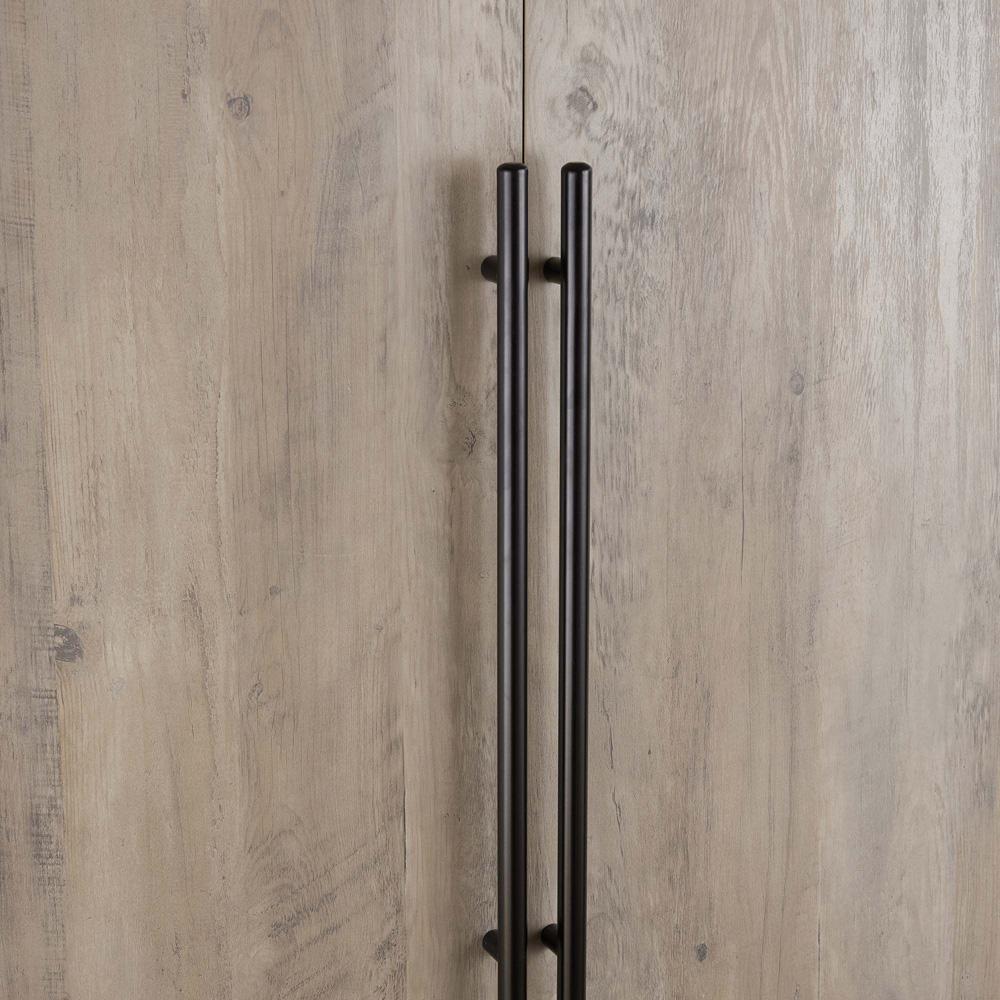 Manhattan Comfort - 2-Piece Lee Wardrobe Closet with 2 Drawers in Rustic Grey - 2-WC0023-GY veiw 7