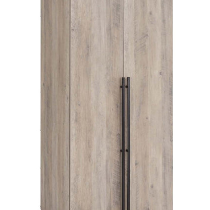 Manhattan Comfort - Lee Wardrobe Closet 3.0 with 8 Adjustable Shoe Rack Shelves in Rustic Grey - Set of 2 - 2-WC003-GY veiw 8