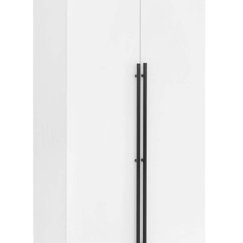 Manhattan Comfort - Lee Wardrobe Closet 3.0 with 8 Adjustable Shoe Rack Shelves in White - Set of 2 - 2-WC003-WH veiw 8