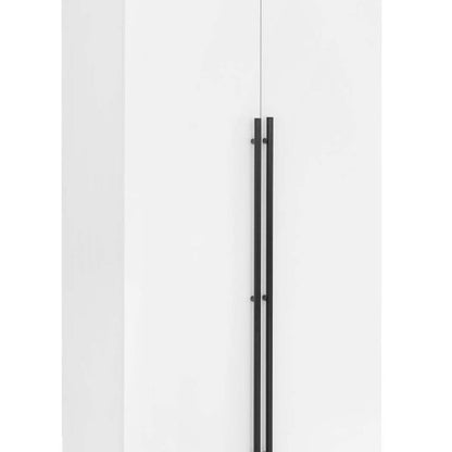 Manhattan Comfort - Lee Wardrobe Closet 3.0 with 8 Adjustable Shoe Rack Shelves in White - Set of 2 - 2-WC003-WH veiw 8