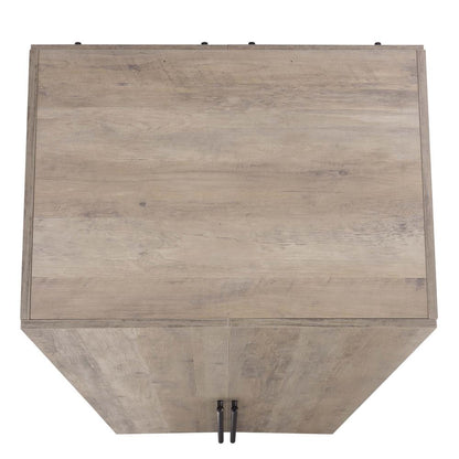 Manhattan Comfort - Lee Wardrobe Closet 1.0 with 6 Full Extension Drawers in Rustic Grey - Set of 3 - 3-WC001-GY veiw 4