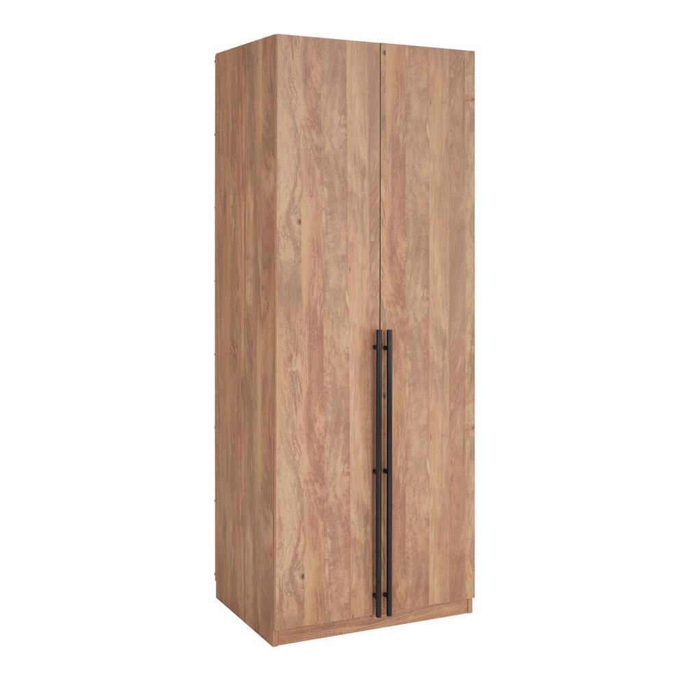 Manhattan Comfort - 3-Piece Lee Wardrobe Closet with 4 Drawers in Golden Brown - 3-WC00123-GB veiw 7