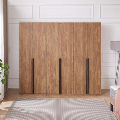 Manhattan Comfort - 3-Piece Lee Wardrobe Closet with 4 Drawers in Golden Brown - 3-WC00123-GB veiw 10