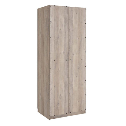 Manhattan Comfort - 3-Piece Lee Wardrobe Closet with 4 Drawers in Rustic Grey - 3-WC00123-GY veiw 6