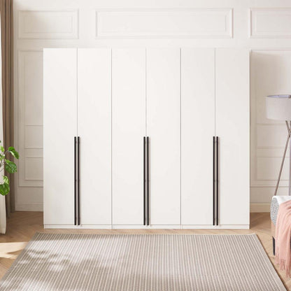 Manhattan Comfort - Lee Wardrobe Closet 2.0 with 6 Full Extension Drawers in White - Set of 3 - 3-WC002-WH veiw 10