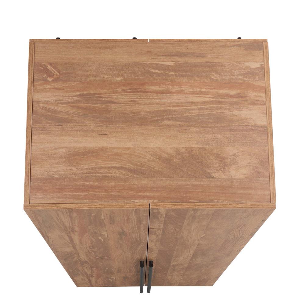 Manhattan Comfort - Lee Wardrobe Closet 1.0 with 2 Full Extension Drawers in Golden Brown - WC001-GB veiw 6