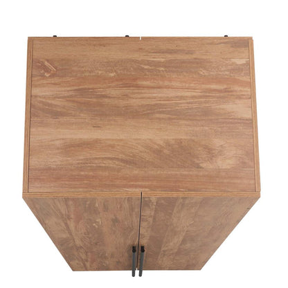 Manhattan Comfort - Lee Wardrobe Closet 1.0 with 2 Full Extension Drawers in Golden Brown - WC001-GB veiw 6