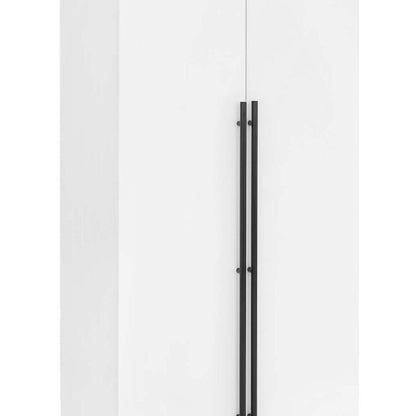 Manhattan Comfort - Lee Wardrobe Closet 2.0 with 2 Full Extension Drawers in White - WC002-WH veiw 8