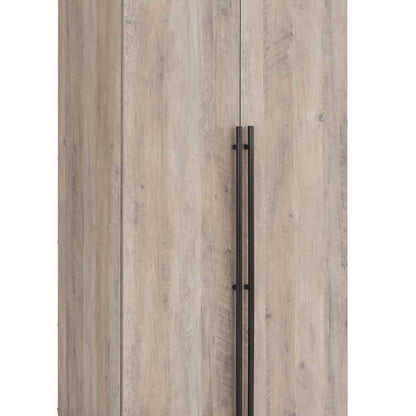Manhattan Comfort - Lee Wardrobe Closet 3.0 with 4 Adjustable Shoe Rack Shelves in Rustic Grey - WC003-GY veiw 7
