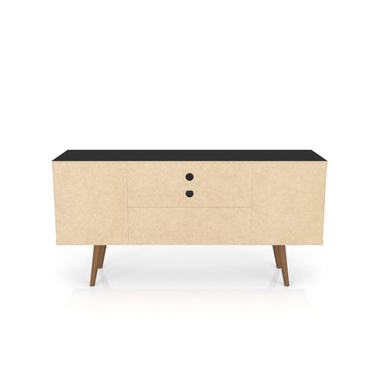 Manhattan Comfort - Liberty TV Stand with 5 Fixed Shelves in Black - 200AMC8 veiw 6