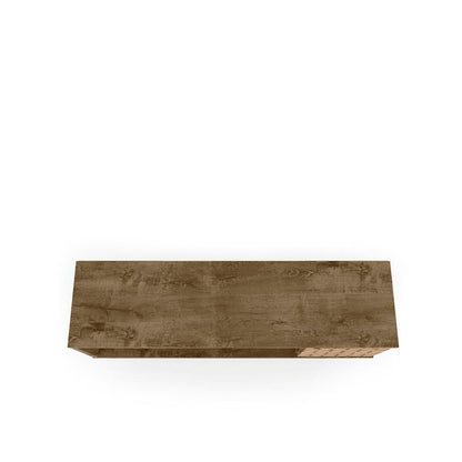 Manhattan Comfort - Liberty TV Stand with 5 Fixed Shelves in Rustic Brown and 3D Brown Prints - 200AMC97 veiw 4