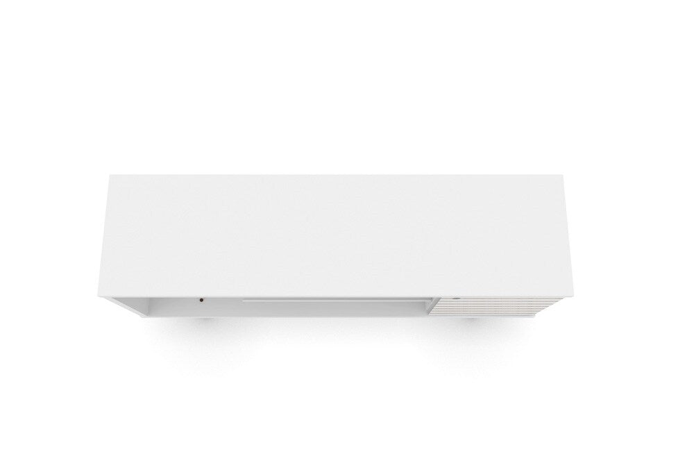 Manhattan Comfort - Liberty TV Stand with 5 Fixed Shelves in White - 200AMC6 veiw 3