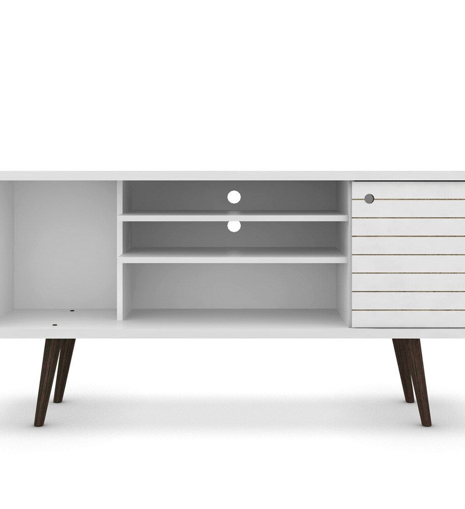 Manhattan Comfort - Liberty TV Stand with 5 Fixed Shelves in White - 200AMC6 veiw 6
